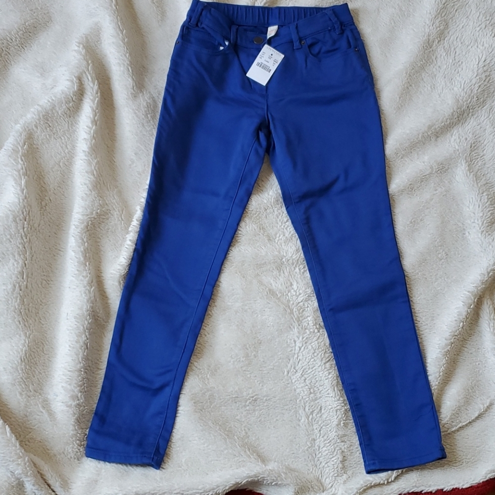 NWT crewcuts Blue pants for girls. Size 10